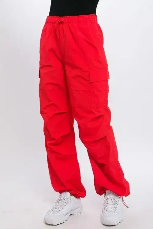 Loose Fit Parachute Cargo Pants - Femstylo