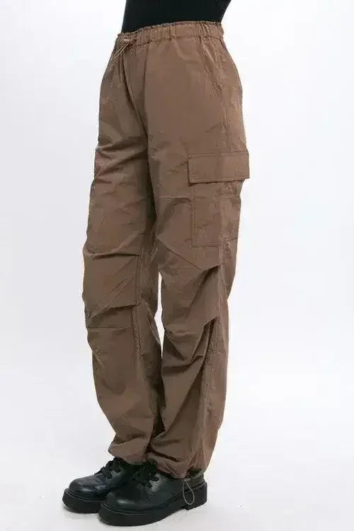 Loose Fit Parachute Cargo Pants - Femstylo
