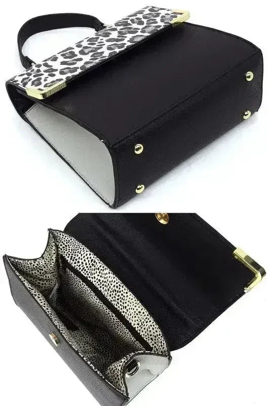 Vegan Leather Satchel - Top Handle Crossbody Bag | Femstylo - Femstylo