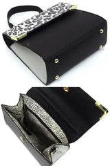 Vegan Leather Satchel - Top Handle Crossbody Bag | Femstylo - Femstylo