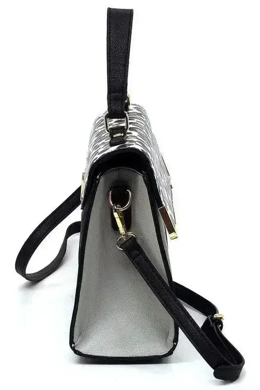 Vegan Leather Satchel - Top Handle Crossbody Bag | Femstylo - Femstylo