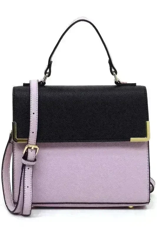 Vegan Leather Satchel - Top Handle Crossbody Bag | Femstylo - Femstylo