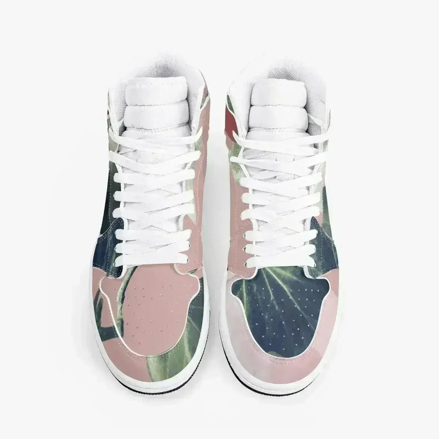 Jacki Easlick Floral Garden High-Top Leather Sneakers - Femstylo