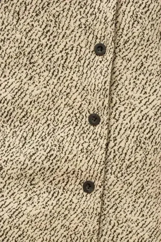 Zebra Print Mini Skirt – Button Down with Asymmetrical Hem - Femstylo