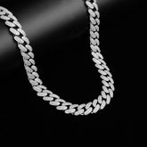 MONEYED 12MM 925 MOISSANITE CUBAN CHAIN | 991401