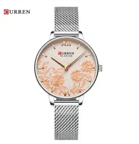 FUCHSIA Curren Watch – 32mm Romantic Timepiece | Japan Movement - Femstylo
