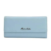 Maria Carla Woman's Fashion Luxury Leather Long Wallet - Femstylo