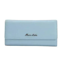 Maria Carla Woman's Fashion Luxury Leather Long Wallet - Femstylo