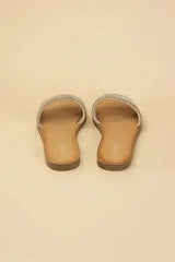 JUSTICE-S Rhinestone Slides - Femstylo
