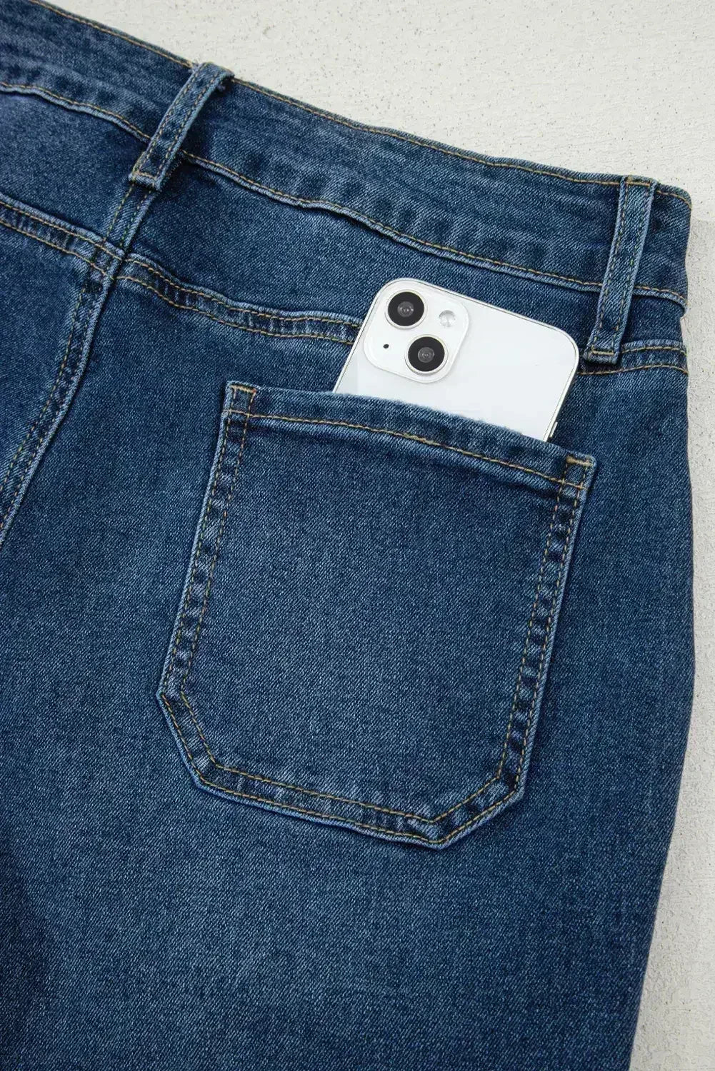 Ashleigh Blue Cropped High Rise Wide Leg Jeans - Femstylo