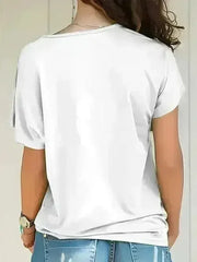 Asymmetrical Neck T-Shirt – Modern Basic with Edge - Femstylo