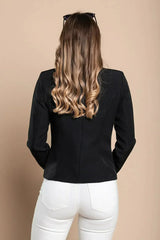 Black Softina Blazer - Italian Tailored Fit | Femstylo - Femstylo