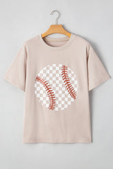 Jet Stream Checkered Baseball Graphic Tee