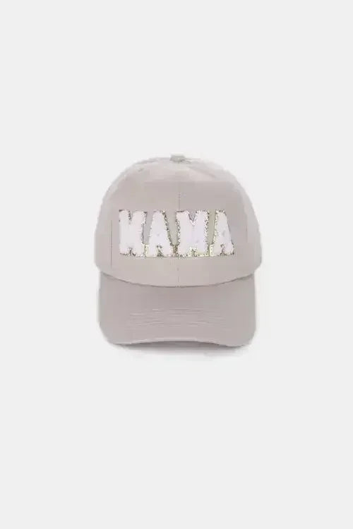 MAMA Chenille Patch Baseball Cap - Washed Cotton City Hat | Femstylo - Femstylo