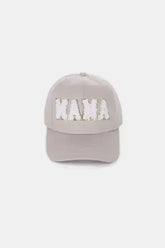MAMA Chenille Patch Baseball Cap - Washed Cotton City Hat | Femstylo - Femstylo