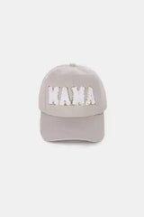 MAMA Chenille Patch Baseball Cap - Washed Cotton City Hat | Femstylo - Femstylo