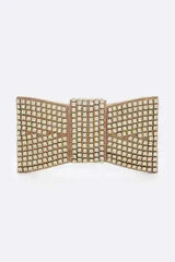 Rhinestone Bowtie Iconic Clutch Bag - Femstylo
