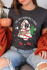 Christmas Cookie Graphic T-Shirt - "Lookin' Like a Snack" | Femstylo - Femstylo