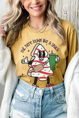Christmas Cookie Graphic T-Shirt - "Lookin' Like a Snack" | Femstylo - Femstylo