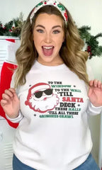 Till Santa Deck's The Halls Graphic Sweatshirt - Femstylo