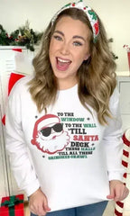 Till Santa Deck's The Halls Graphic Sweatshirt - Femstylo