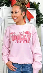 Holly Dolly Christmas Graphic Sweatshirt | Festive & Cozy - Femstylo