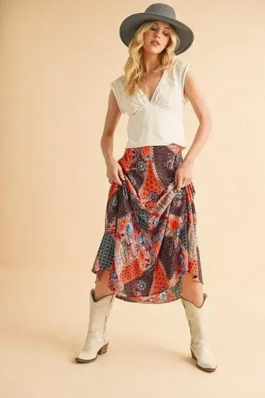 Bradyn Print Skirt - Femstylo