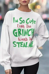 The Grinch, Christmas Graphic Sweatshirt - Femstylo
