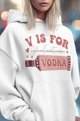 Retro Valentine Graphic Hoodie - Femstylo