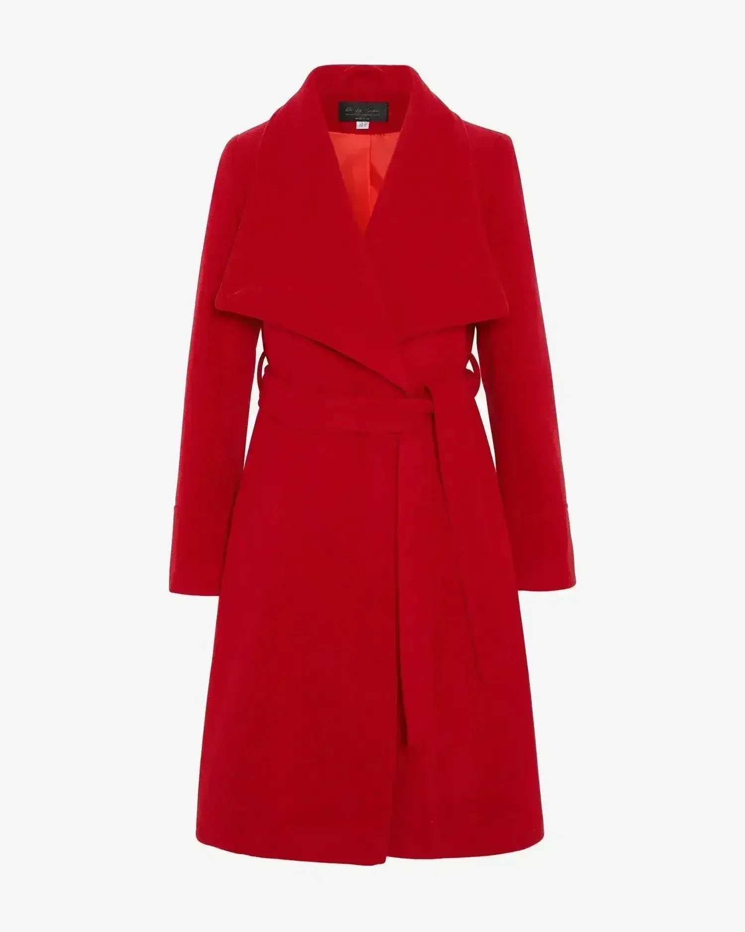 Waterfall Lapel Double Breasted Duster Coat - Femstylo