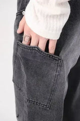 Wide Leg Men's Jeans with Pockets - Femstylo