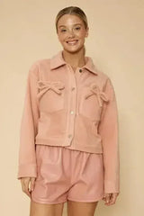 Fleece bow jacket - Femstylo