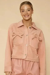 Fleece bow jacket - Femstylo