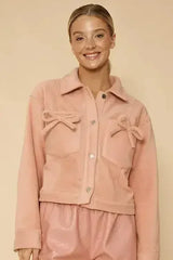 Fleece bow jacket - Femstylo