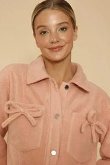 Fleece bow jacket - Femstylo