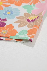 Floral Square Neck Puff Sleeve Babydoll Dress - Femstylo