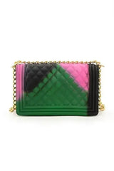 Mix Tone Textured Jelly Shoulder Bag - Femstylo