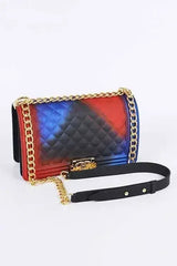 Mix Tone Textured Jelly Shoulder Bag - Femstylo