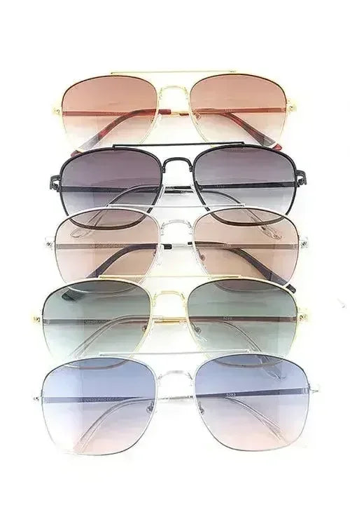 Brow Bar Unisex Aviator Sunglasses Set - Femstylo