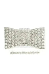 Rhinestone Bowtie Iconic Clutch Bag - Femstylo