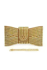 Rhinestone Bowtie Iconic Clutch Bag - Femstylo