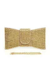 Rhinestone Bowtie Iconic Clutch Bag - Femstylo
