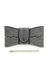 Rhinestone Bowtie Iconic Clutch Bag - Femstylo