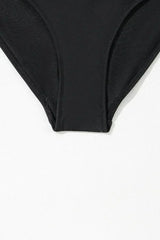 Light Blue Crossover Colorblock Cutout One Piece Swimsuit - Femstylo