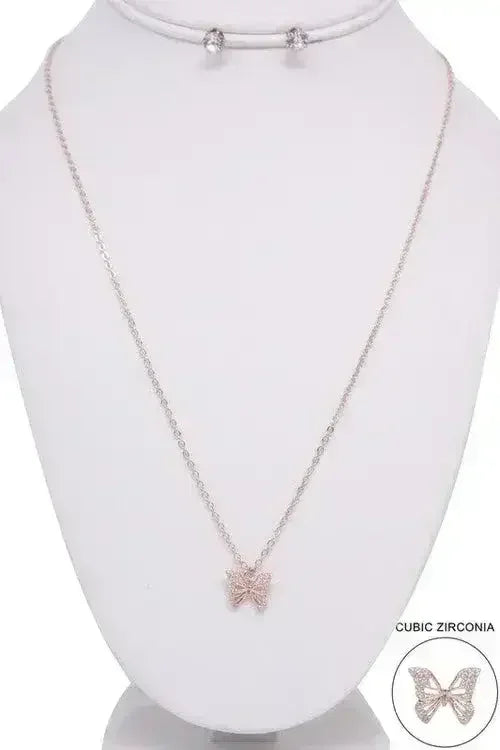 BUTTERFLY PENDANT NECKLACE - Femstylo