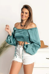 Elegant Crop Top Livenza, Mint - Femstylo