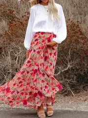 Floral Maxi Skirt - Femstylo