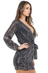 WOMEN FASHION SEQUIN ROMPERS - Femstylo