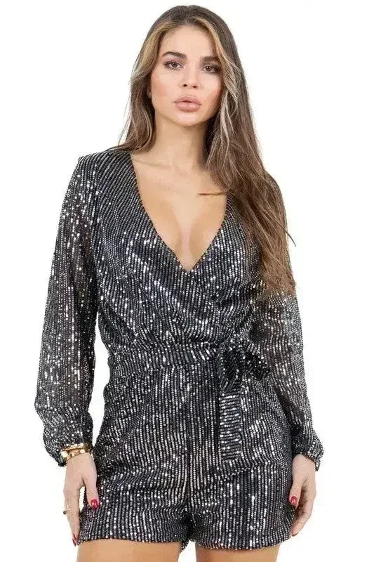 WOMEN FASHION SEQUIN ROMPERS - Femstylo