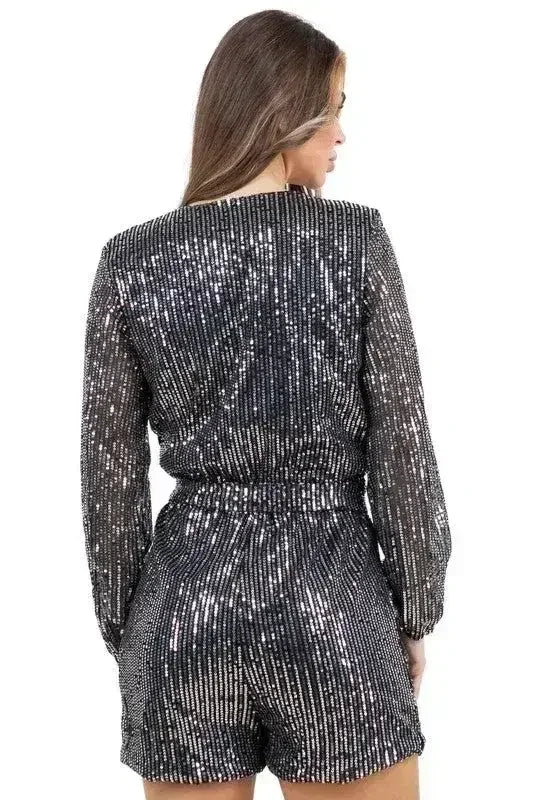 WOMEN FASHION SEQUIN ROMPERS - Femstylo